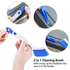 Patelai 4 Pcs Cleaning Brush Sets Small Scrub Household Use, White, Blue - color: White, Blue