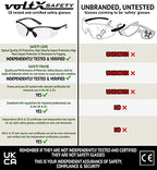 voltX CONSTRUCTOR Clear Full Lens Reading Safety Glasses +1.0 Dioptre - color: Clear, size: +1.0 Dioptre