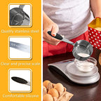 2PCS 1/3cup(79ml) Measuring Cup, Stainless Steel Measure Scoop - size: 1/3cup