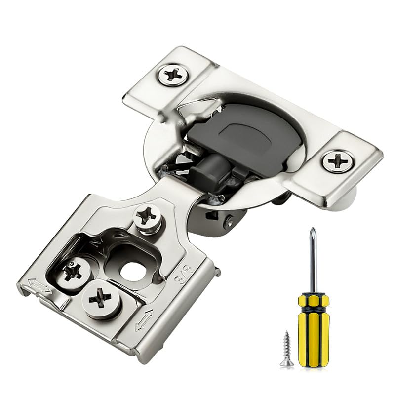 Ravinte 3/8 Inch Overlay Soft Close Hinge Kitchen Cabinet Hinges 50 Pack - size: 3/8 inch Overlay