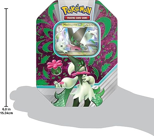 Pokémon - Trading Card Game: Tin-Box Paldea Partner: Maskagato-ex (1 Holographic Promo Card & 4 Booster Packs)