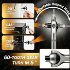 40-in-1 Magnetic Ratcheting Screwdriver Set with 180° Rotating