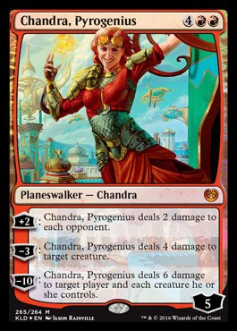 Magic Kaladesh Planeswalker 60-card Deck: Chandra, Pyrogenius with 2 Booster Packs