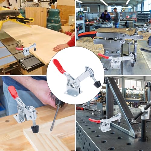 Adjustable Toggle Clamps, 500 Lbs Holding Capacity for Fixtures - style: 225D,4PK