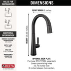 Open Box - Delta 9191T-BL-DST - Kitchen Faucet
