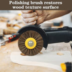 Shinboc 4.7x4 Inch Surface Conditioning Tool, Horse Hair Abrasive Wheel - style: Horse Hair Abrasive