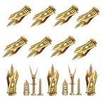 60pcs Drywall Self Drilling Anchors with Screws Kit, 30 Zinc Plated Steel Drywall Wall Anchors (0.47X1.18inch) & 30 Zinc Plated Screws, Easy Application No Drill or Holes in Wall - color: Yellow (0.47X1.18inch)