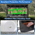 UTV Double Gun Tool Bag,Heavy Duty Tool Holder Rack for Hunting Gear