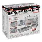 Performance Tool W5226 1200-Piece SAE/Metric Nut and Bolt Assortment Kit