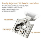 Ravinte 5/8 Inch Overlay Soft Close Hinge Kitchen Cabinet Hinges 50 Pack - size: 5/8 inch Overlay