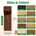 ECOHomes Wood Grain Repair Tape (Dark Walnut, 2.25 Inch x 15 Feet) - color: Dark Walnut, size: 2.25 Inch By 15 Ft