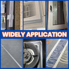 Silver Window Weather Sealing Tape,Window Draft Isolation Sealing Film Tape,Window AC Seal Air Conditioner Sealing Tape No Residue Waterproof Self Adhesive for Keep Out Cold Air Dust Rain 2IN X 65FT - color: Silver, size: 2 Inch x 65 FT