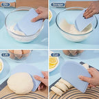 Silicone Dough Scraper with Metal Core Flexible Bowl Scraper Bread Baking - color: Blue