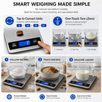 33lb/15kg Digital Food Kitchen Scale, Measuring Recipes Coffee Meat Baking