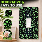 Sci-Fi Alien UFO Light Switch Cover Plates Toggle Switch Covers Plate - color: Alien, size: Toggle Light Switch