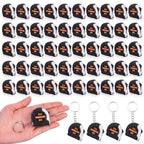 Kanayu 50 Pcs Pcs Mini Measuring Tape with Keychain, 6 ft, White - color: White, size: 6 ft