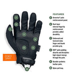 Mechanix Wear M-Pact Covert Tactical Gloves, Large, Black - color: Black, size: Large