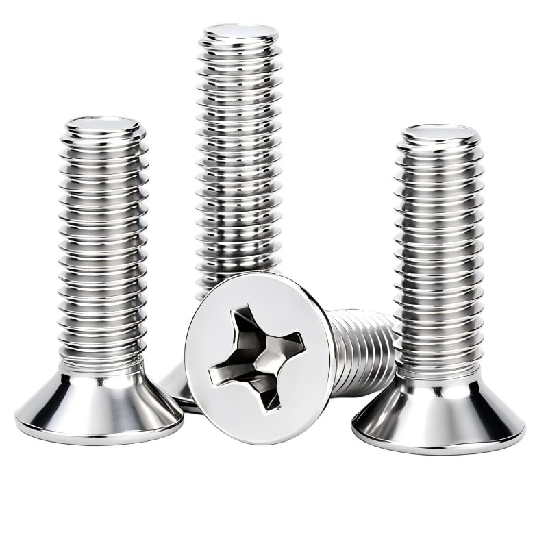 40Pcs M3-0.5x40mm Flat Head Phillips Machine Screw - size: M3-0.5x40mm(40Pcs)