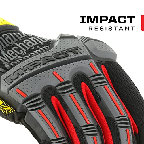 Mechanix Wear M-Pact Touchscreen Work Gloves, Large, Red/Black - color: Black/Red, size: Large