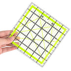 UOOU 6 Inch Square Quilting Ruler Fabric Cutting Ruler Sewing Ruler - color: Green-Medium