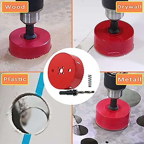 1 in. Bi-Metal Hole Saw Drill Bits - Versatile and Durable Hole Cutter for Wood, Plywood, Plaster Drywall, Ceiling, Plastic Pipe, PVC and Thin Metal - Includes Arbor & Pilot Bit (25mm) - size: 1"(25mm)