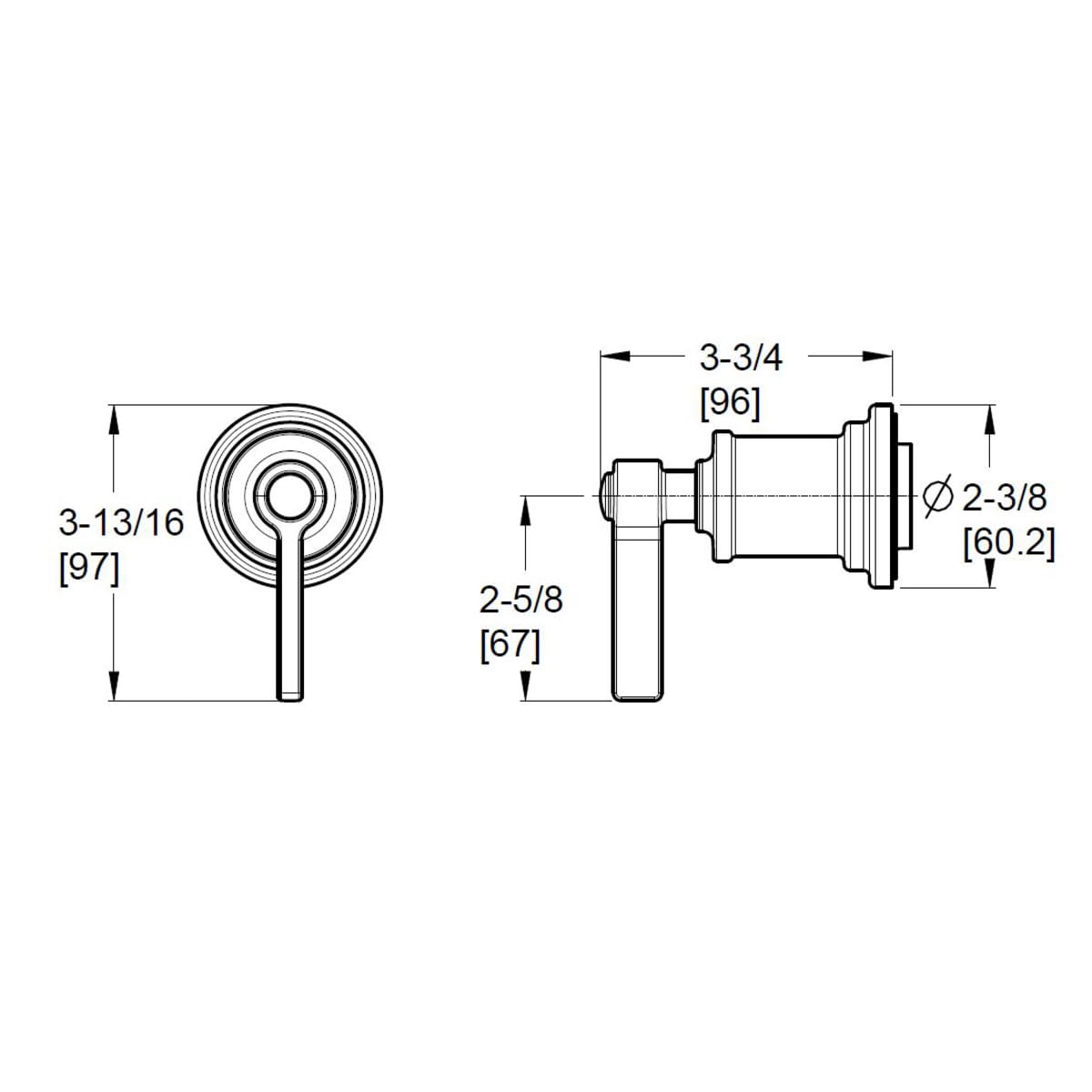 Open Box - Pfister 016-WNBG - Diverter Trims Showers
