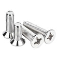 100Pcs M3-0.5x4mm Flat Head Phillips Machine Screw - size: M3-0.5x4mm(100Pcs)