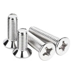 100Pcs M3-0.5x4mm Flat Head Phillips Machine Screw - size: M3-0.5x4mm(100Pcs)