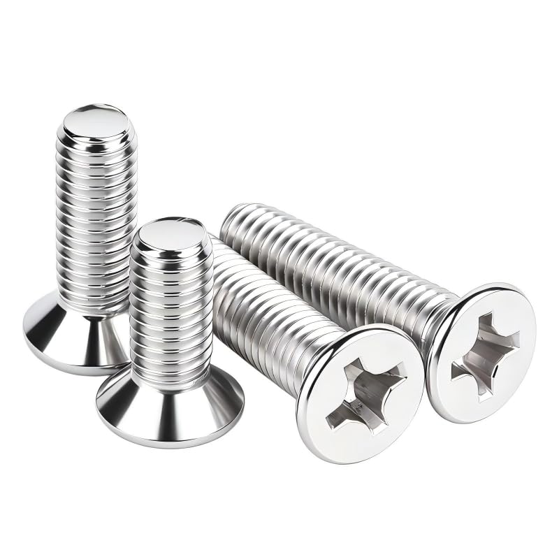 50Pcs M3-0.5x30mm Flat Head Phillips Machine Screw - size: M3-0.5x30mm(50Pcs)