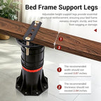 LOSCHEN 8 PCS Adjustable Bed Support Legs with Metal Fixing Accessories, 8.4-13.5 Inch，Heavy Duty Bed Frame Support Feet,Bed Support Reinforcement Parts Bed Slats Support Leg Bed Replacement Legs - size: 8.4-13.5 inch (8pcs)