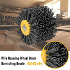 Shinboc 4.7 x 4 Inch Surface Conditioning Tool, 60 Grit Nylon Drawing Wheel - style: 60 Grit
