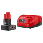 Open Box -  Milwaukee 48-59-2440 M12 12-Volt Lithium-Ion XC Battery Pack Charger Kit
