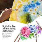 GETHPEN 29pcs Paint Brush Set, Acrylic Paint Brushes, Oil, Watercolor - style: Assorted Shapes