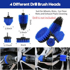 Qydipclin 42Pcs Car Detailing Kit, Car Detailing Brush Set, Car Wash Cleaning Kit, Car Detailing Brushes, Professional Car Care Kit for Interior Exterior Wheels, Blue - size: 42pcs