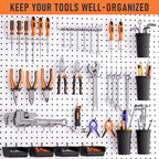 INCLY 280PCS Upgraded Pegboard Hooks Assortment with Bins & Cups - size: 280 PCS