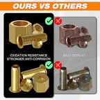 180PCS Brass Compression 1/4" 3/8" 5/16" 1/2" Sleeve Ferrule Insert Nuts - size: 180pcs 4 Size Kit