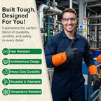 Gastody™ - Chemical Resistant Gloves, Reusable,Heavy Duty Safety Work Gloves,Resist Acid,Oil,Alkali - S-M-L-XL-XXL Size - size: Large, style: Chemical Gloves Set of 2 Pairs