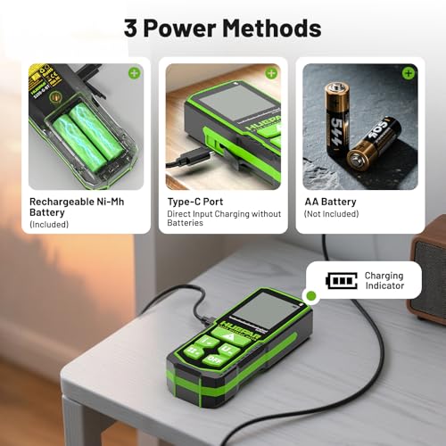 Huepar Bluetooth Green Laser Measuring Tool 330FT, S100-G-BT