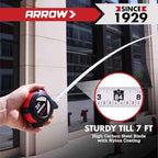 Arrow 25FT Auto-Lock Tape Measure, Easy Read Double Sided Measuring Tape