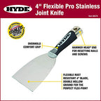 Hyde 06578 Putty Knife,Flexible, 4" - size: 4 Inch