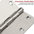 TDCHINGES Rounded Door Hinges Brushed Nickel 3.5 Inch 5/8" Radius 36 Pack - color: Satin Nickel-Rounded, size: 36 Pack
