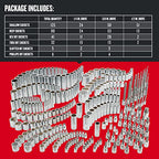 CRAFTSMAN 299-Piece Socket Set, Includes Deep, Shallow Sockets, Hex, Torx, Slotted, Phillips Bits