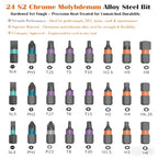 Asnish 24 in1 Magnetic Screwdriver Set Mini Precision Screwdriver Set - color: Black-gray, size: 24 In 1