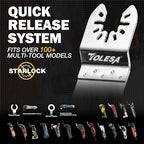 TOLESA Diamond Oscillating Saw Blades Mixed Set for Grout Removal, 5-Pack - size: 5 PCS