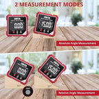 BINTA Digital Angle Finder with Laser, 4-side Magnetic Digital Angle Gauge
