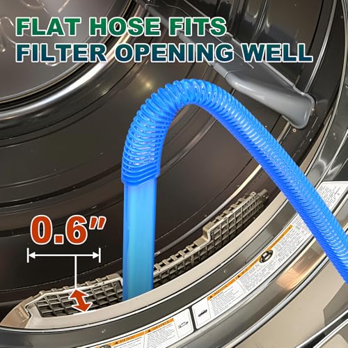 Sealegend 2 PCS Dryer Vent Cleaner Kit, Dryer Lint Vacuum Attachment&Brush - color: Blue