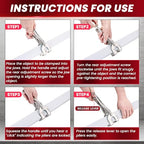 9" Locking Pliers Set, U-Shaped Welding Clamps, 4 Pack