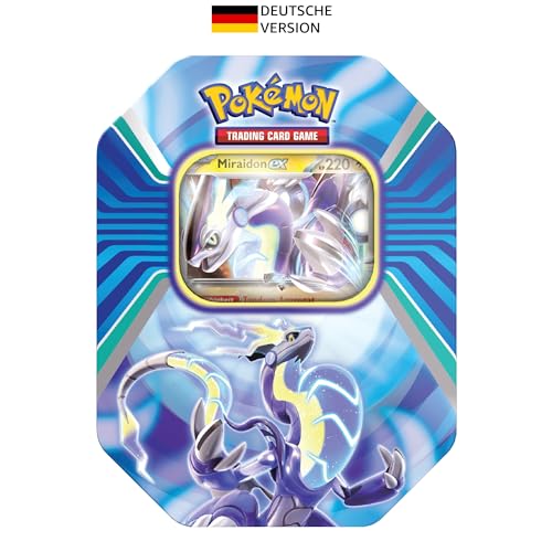 Pokémon - Trading Card Game: Tin-Box Paldea Legends - Miraidon (1 Holographic Card & 4 Booster Packs)
