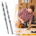 QWORK 4 Pieces 3/8 Inch Pocket Hole Drill Bit Set, 1/4 Hex & Round Shank with Depth Stop Collar for Manual Pocket Hole Guide Jig Master System