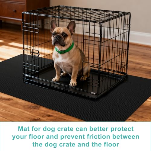 Pet Crate Floor Protection Mat, Mat for Under Dog Crate, 31.5" x 43.3" XXL Cut to Fit Design Washable Floor Covering Reusable Waterproof Non Slip Rug Whelping Pad for Pet (XX-Large) - size: XX-Large